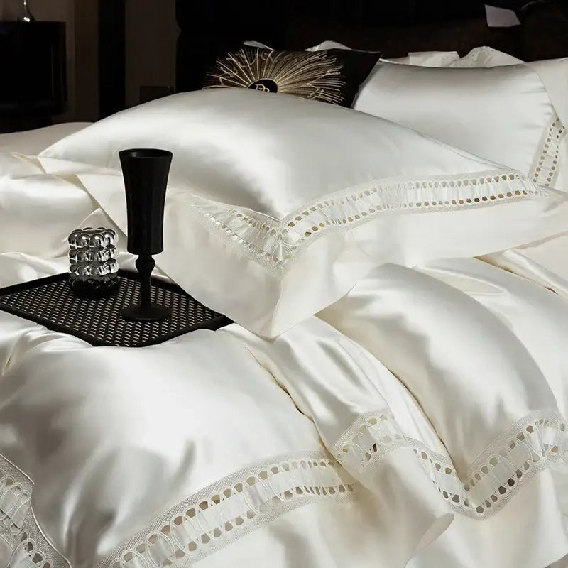Egyptian Cotton Lace Bedding