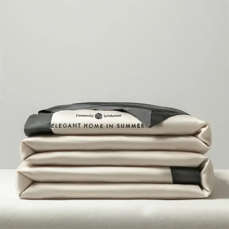 Black Ice Silk Quilt Set