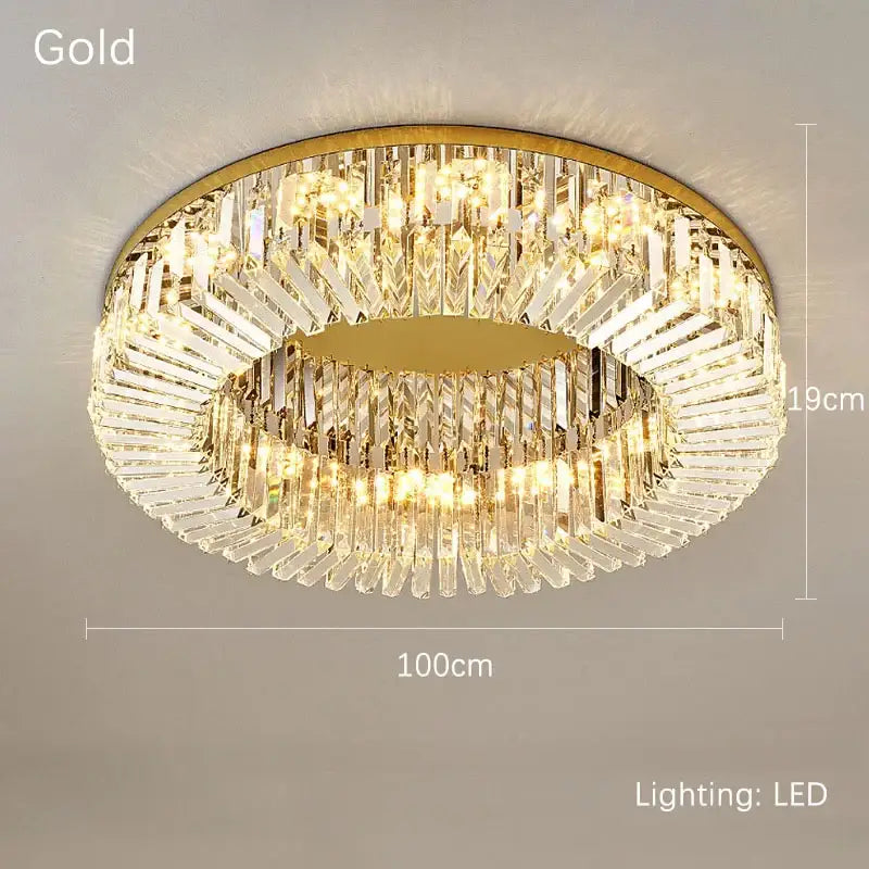 Gold LED Ring Ceiling Light