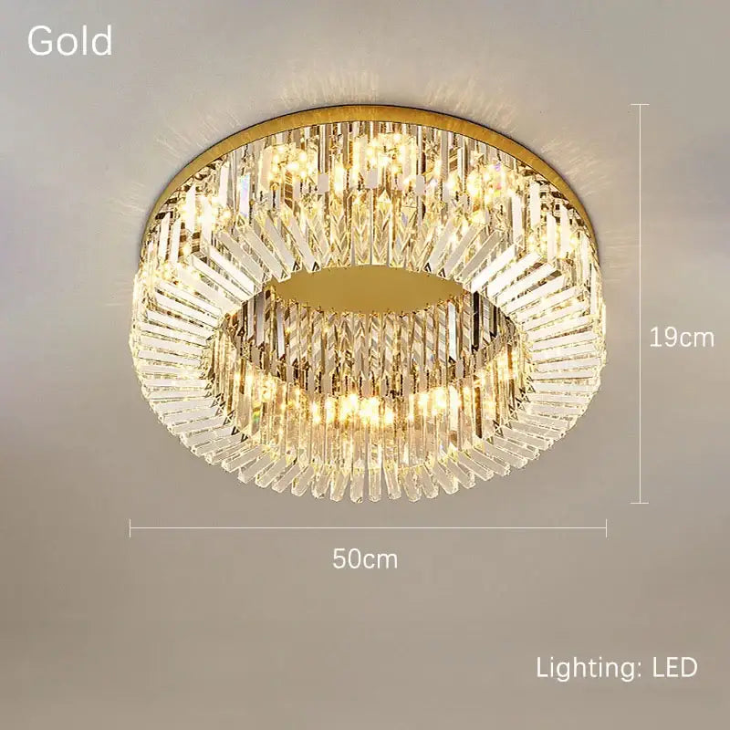 Gold LED Ring Ceiling Light