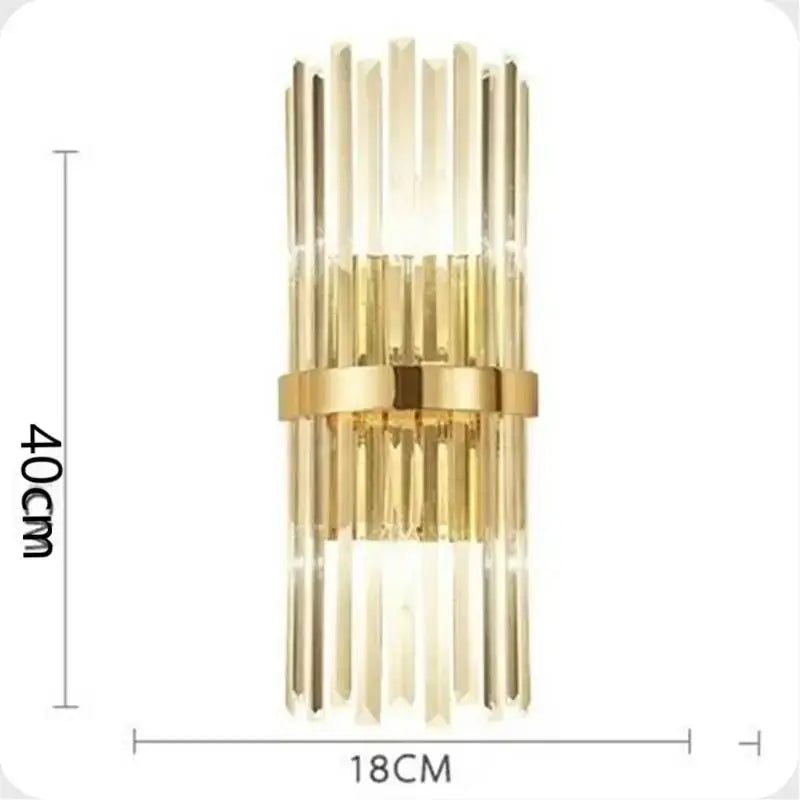 Golden Vertical Rods Wall Lamp