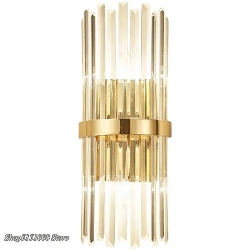 Golden Vertical Rods Wall Lamp