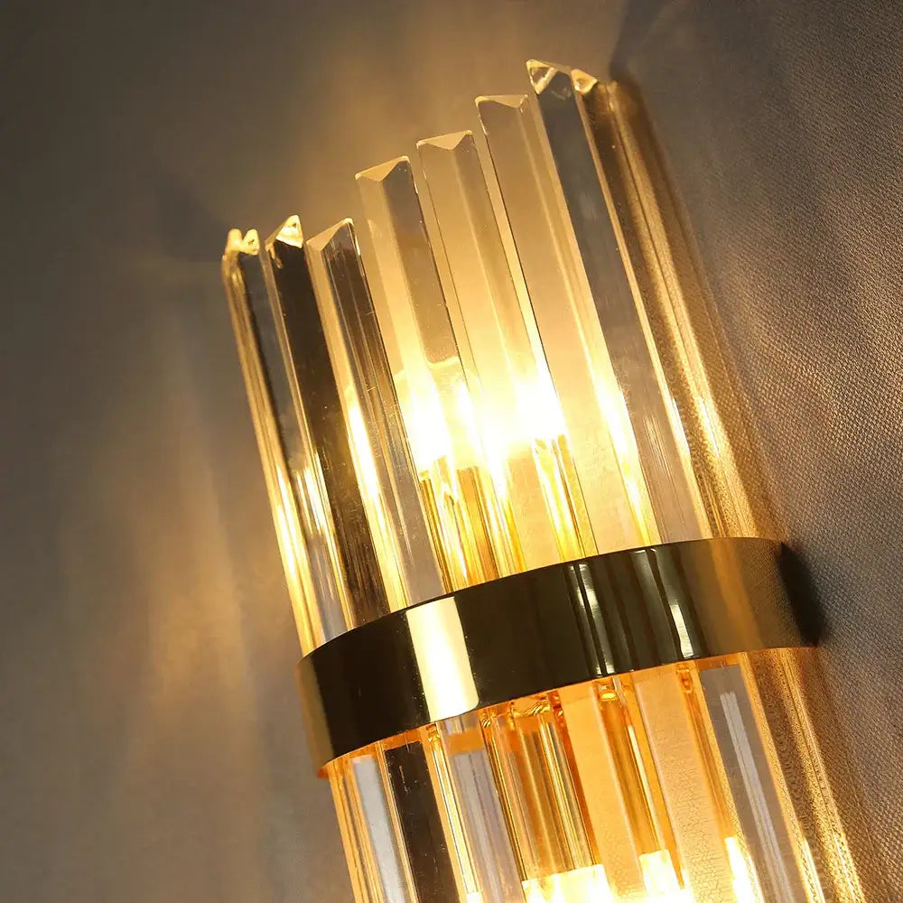Golden Vertical Rods Wall Lamp