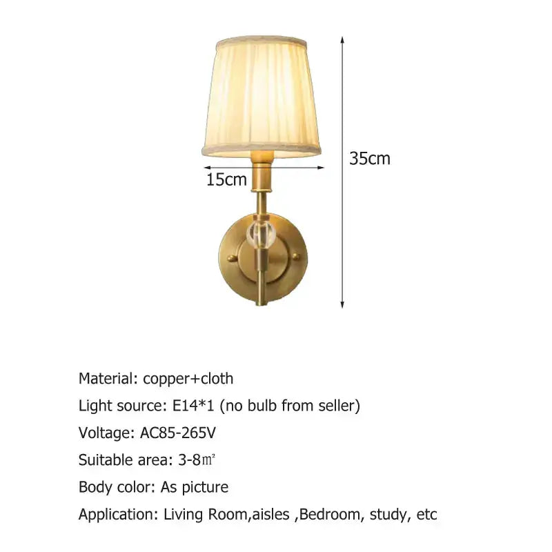Brass Crystal European Hallway Sconce