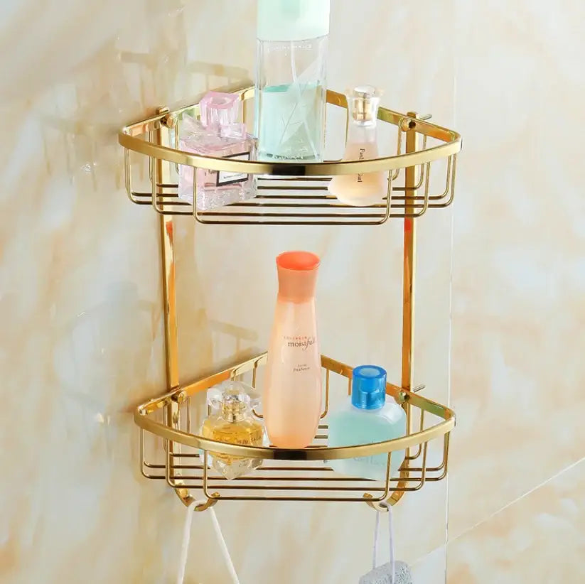 Gold Crystal Bathroom Set