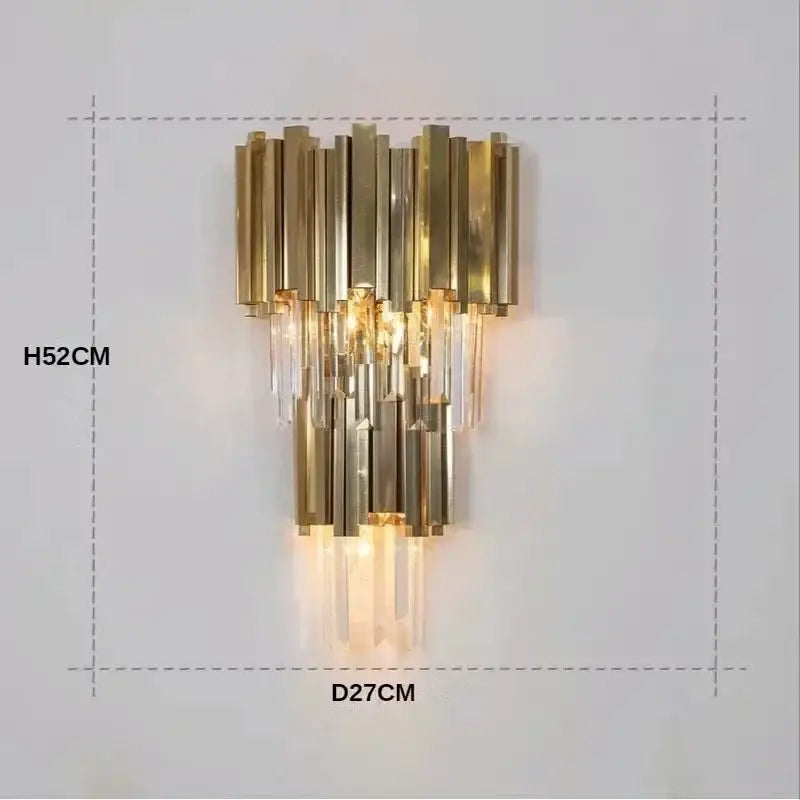 Gold Crystal Artistic Chandelier