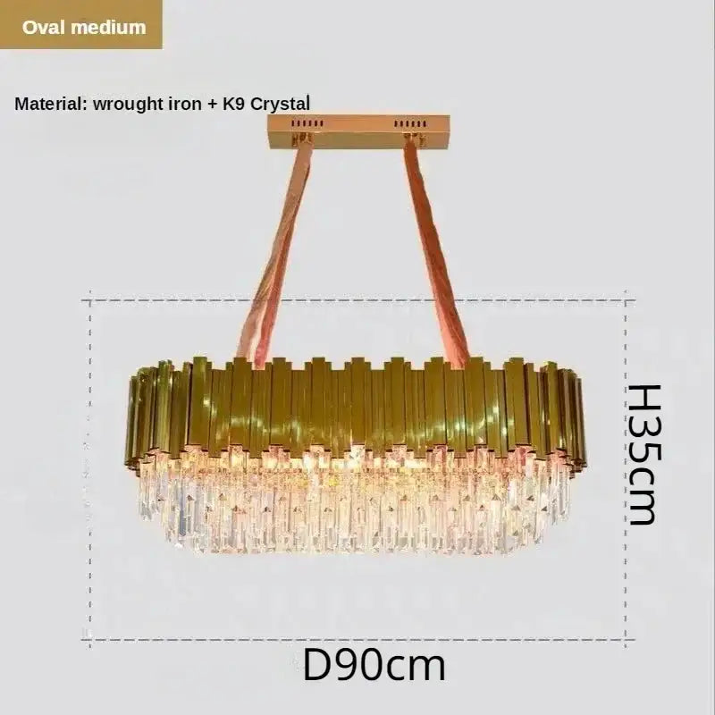 Gold Crystal Artistic Chandelier