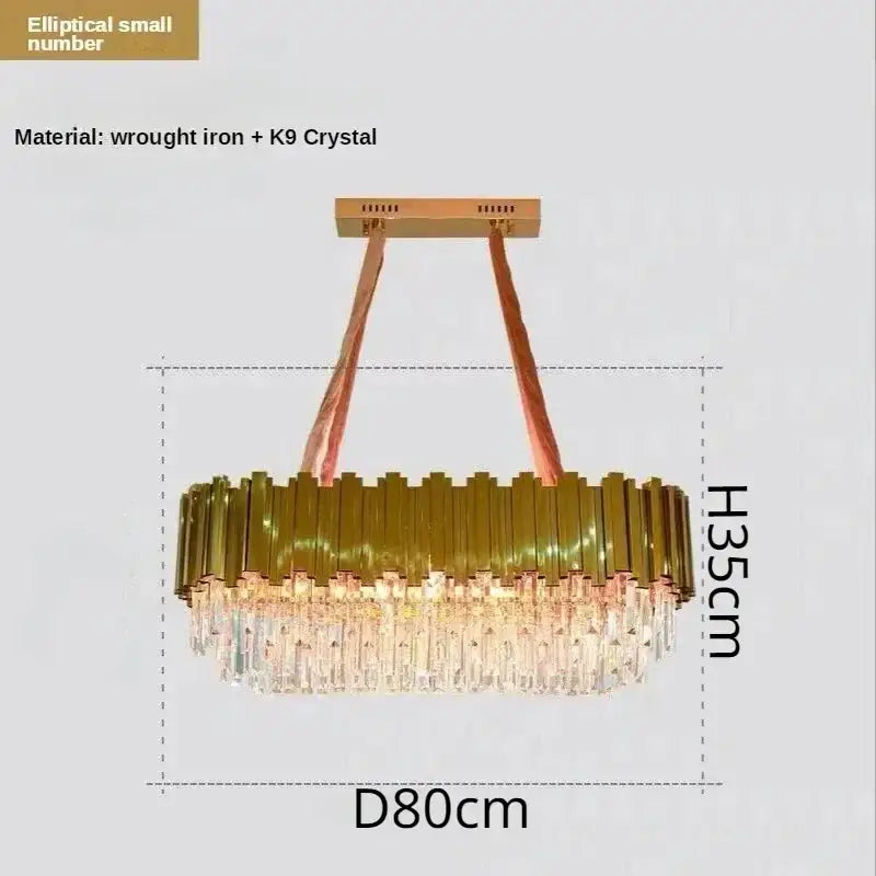Gold Crystal Artistic Chandelier