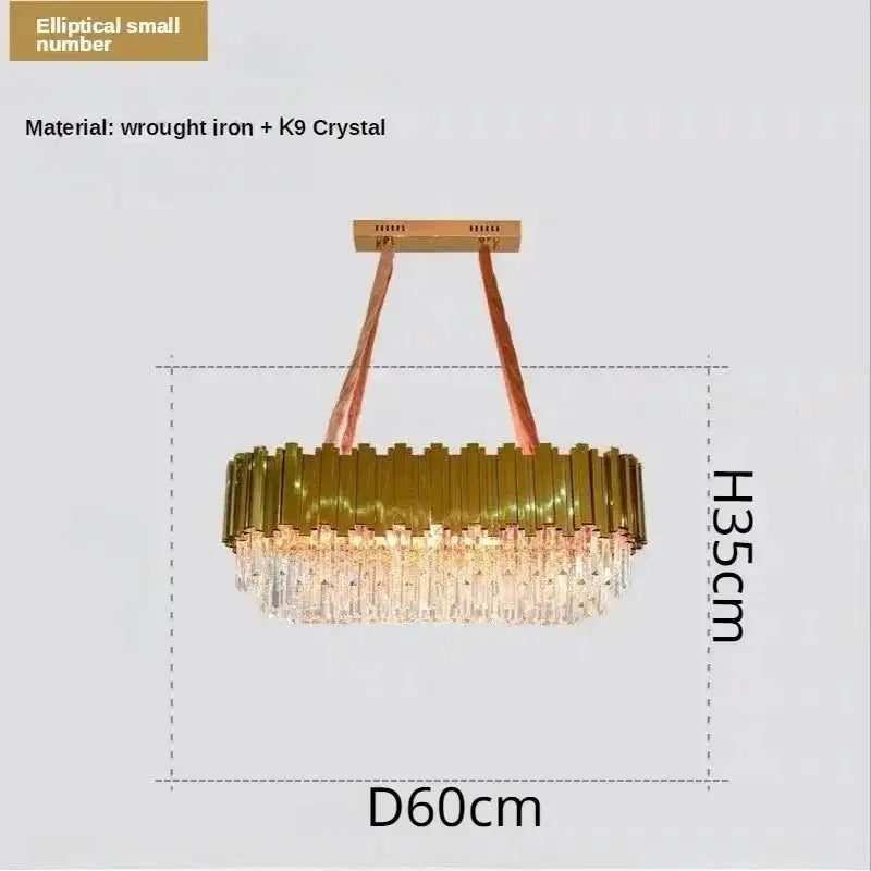 Gold Crystal Artistic Chandelier