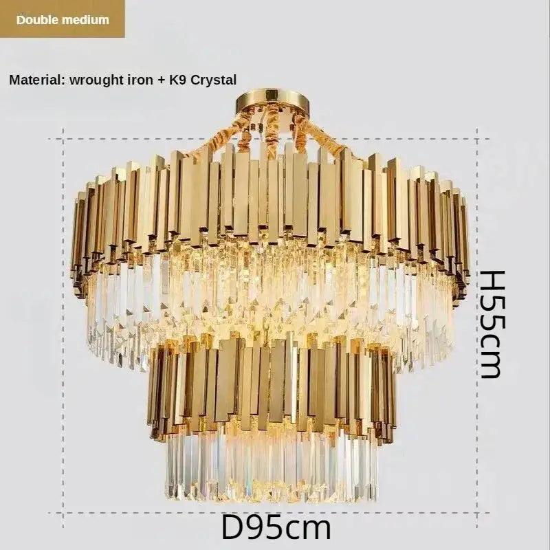 Gold Crystal Artistic Chandelier