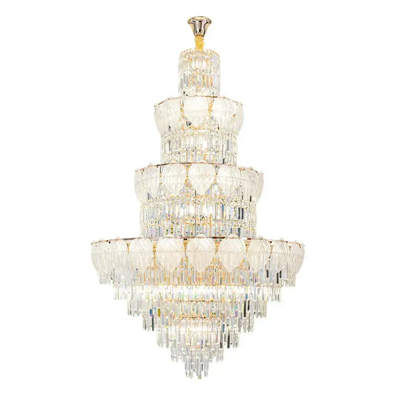 Gold Crystal Villa Chandelier