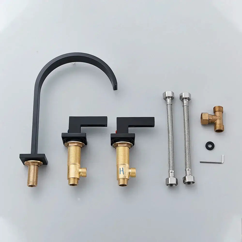 Gold Crystal Basin Faucet Arched Spout Design