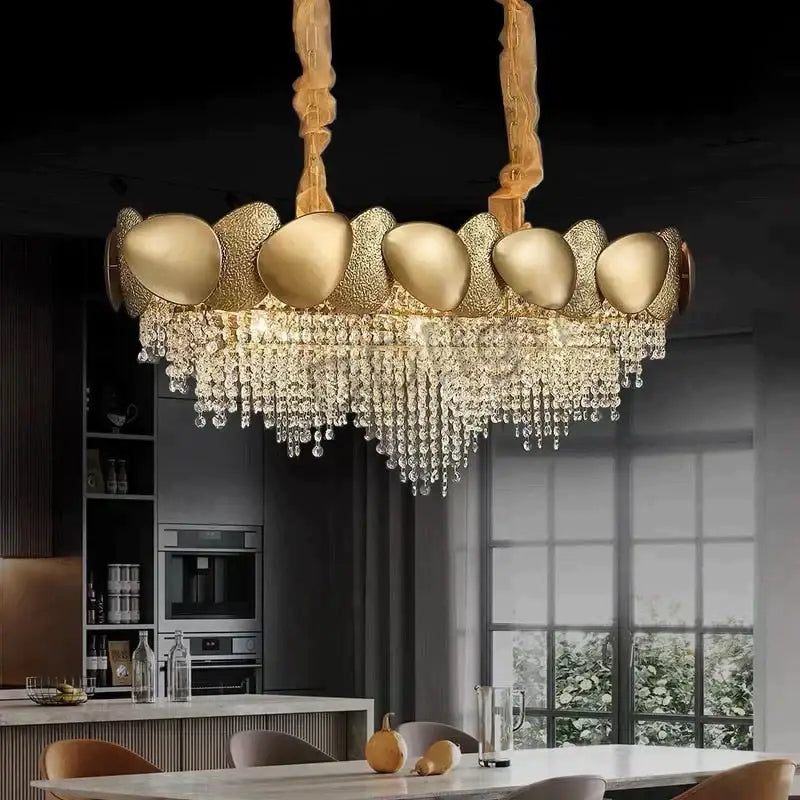 Gold LED Ceiling Chandelier