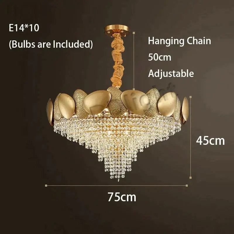 Gold LED Ceiling Chandelier