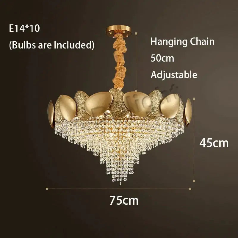 Gold LED Ceiling Chandelier