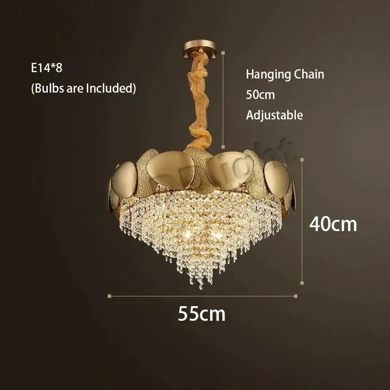 Gold LED Ceiling Chandelier