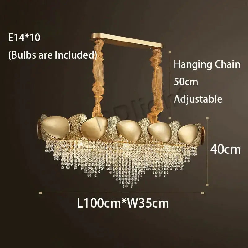 Gold LED Ceiling Chandelier