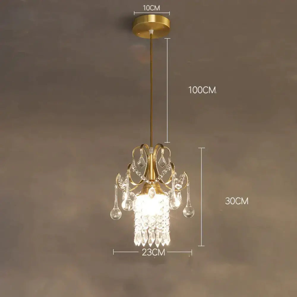 Gold Crystal Dining Pendant