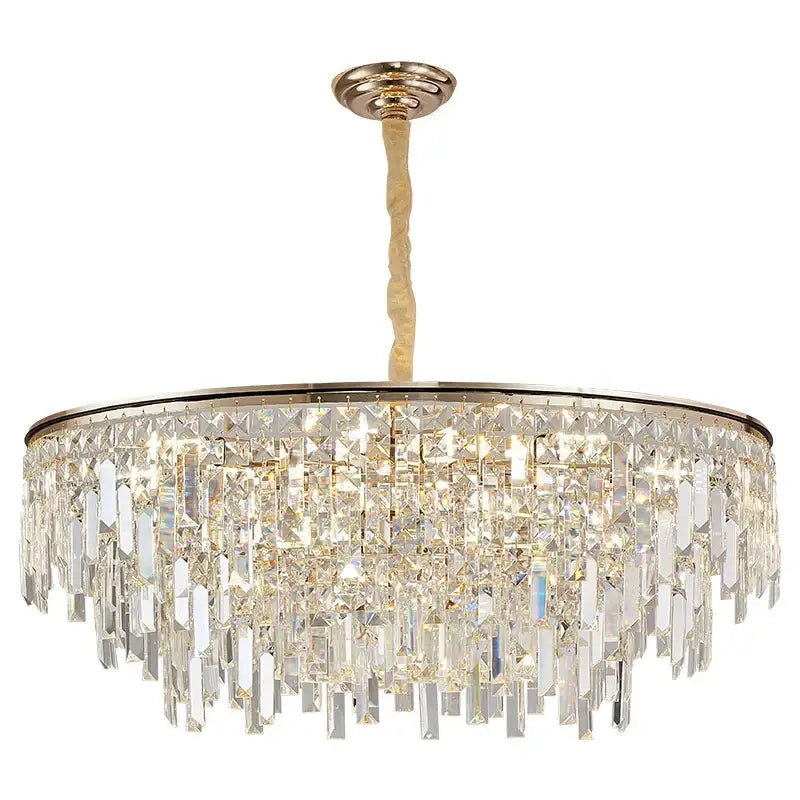 Gold Crystal LED 95cm Opulent Chandelier