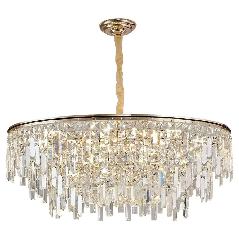 Gold Crystal LED 95cm Opulent Chandelier