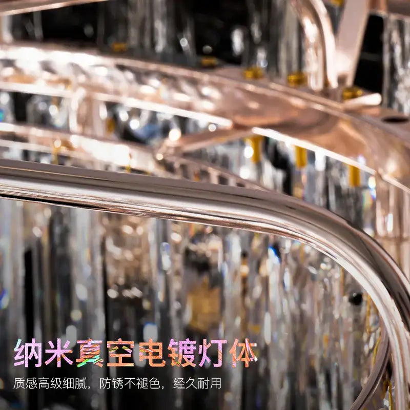 Gold Crystal Ring 35cm Chandelier