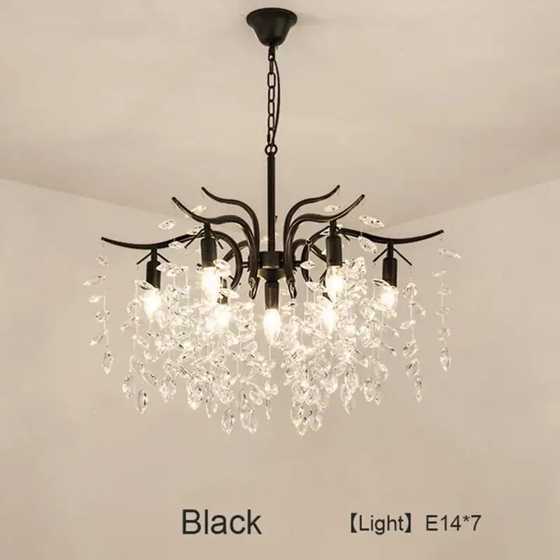 Gold Crystal LED Chandelier 4 To 13 Lights