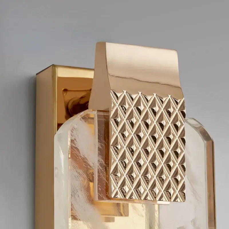 Gold Rectangular Wall Lamp 60x10cm 3-Color