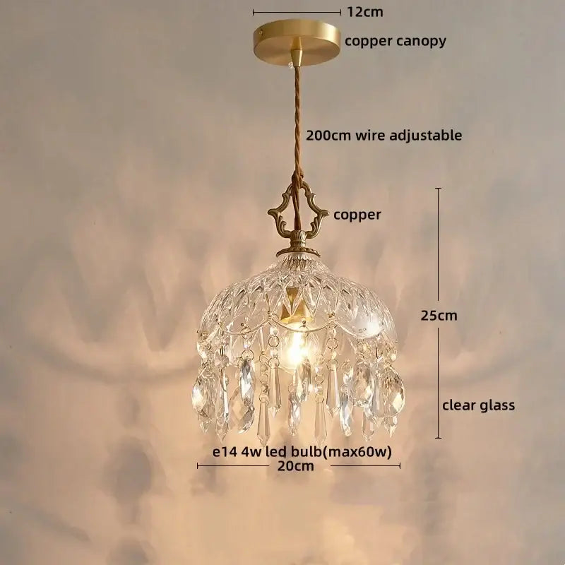 Gold Crystal French Wall Sconce