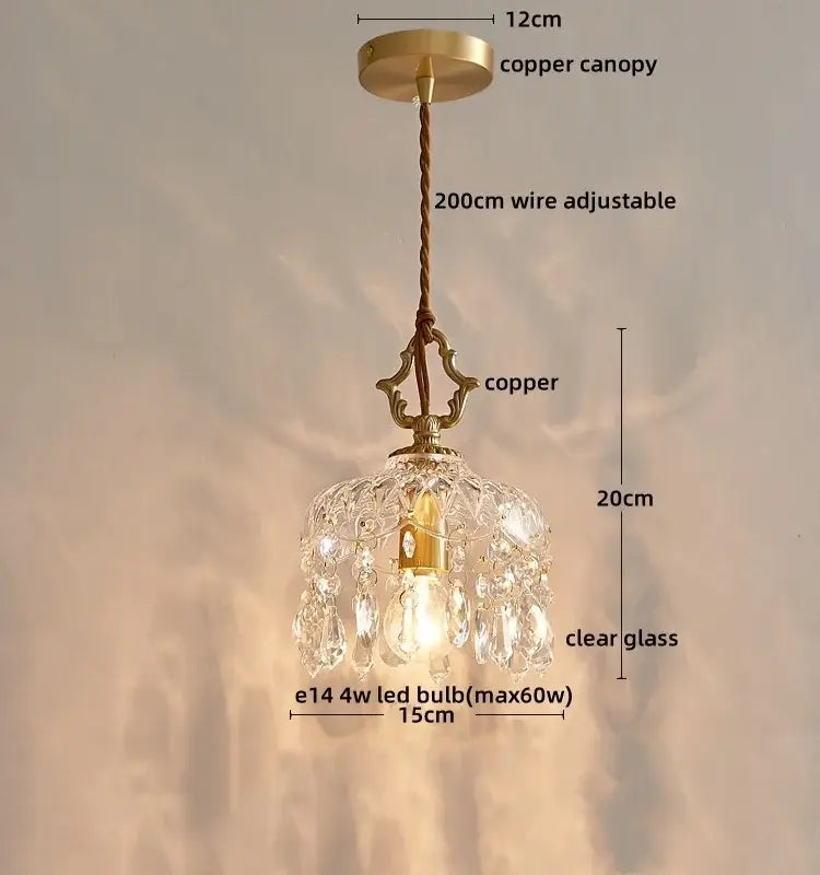 Gold Crystal French Wall Sconce
