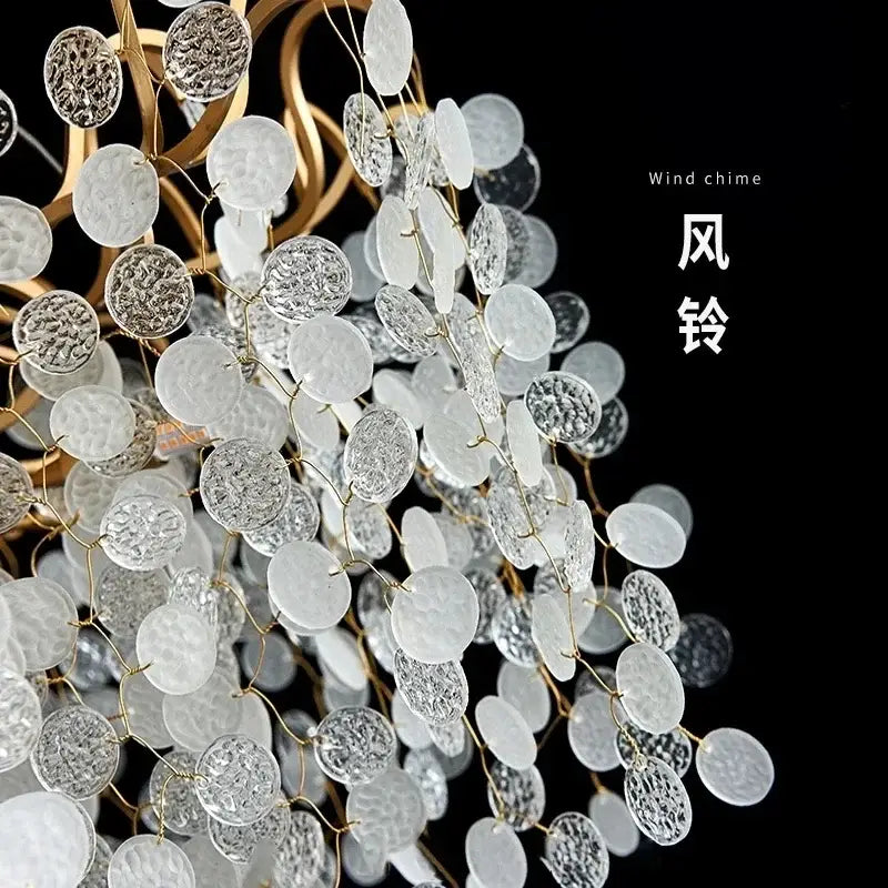 Golden Crystal Grapes Chandelier