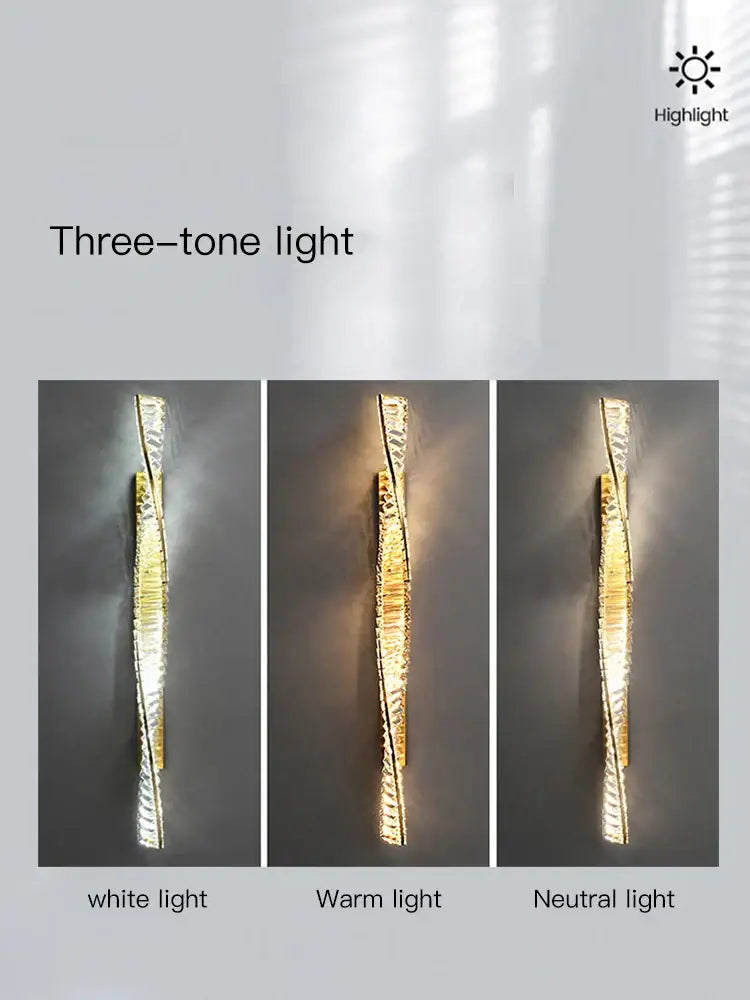 Crystal LED 100cm Wall Sconce
