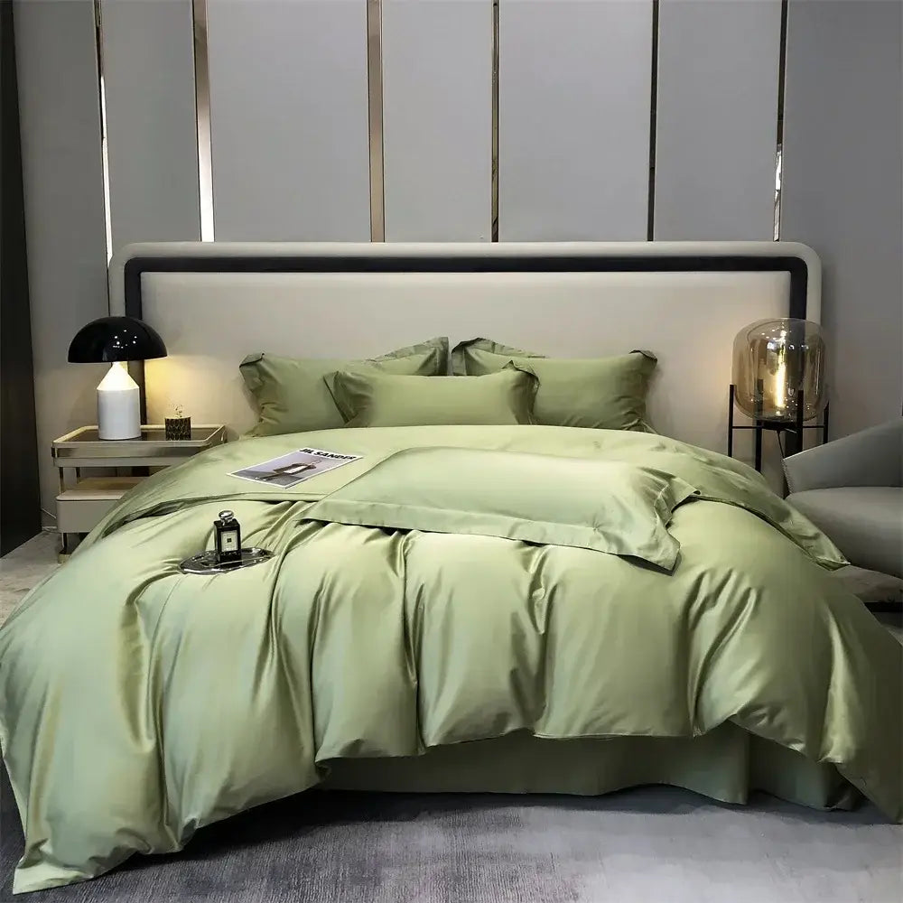 Gray Egyptian Cotton Bedding Set King Size
