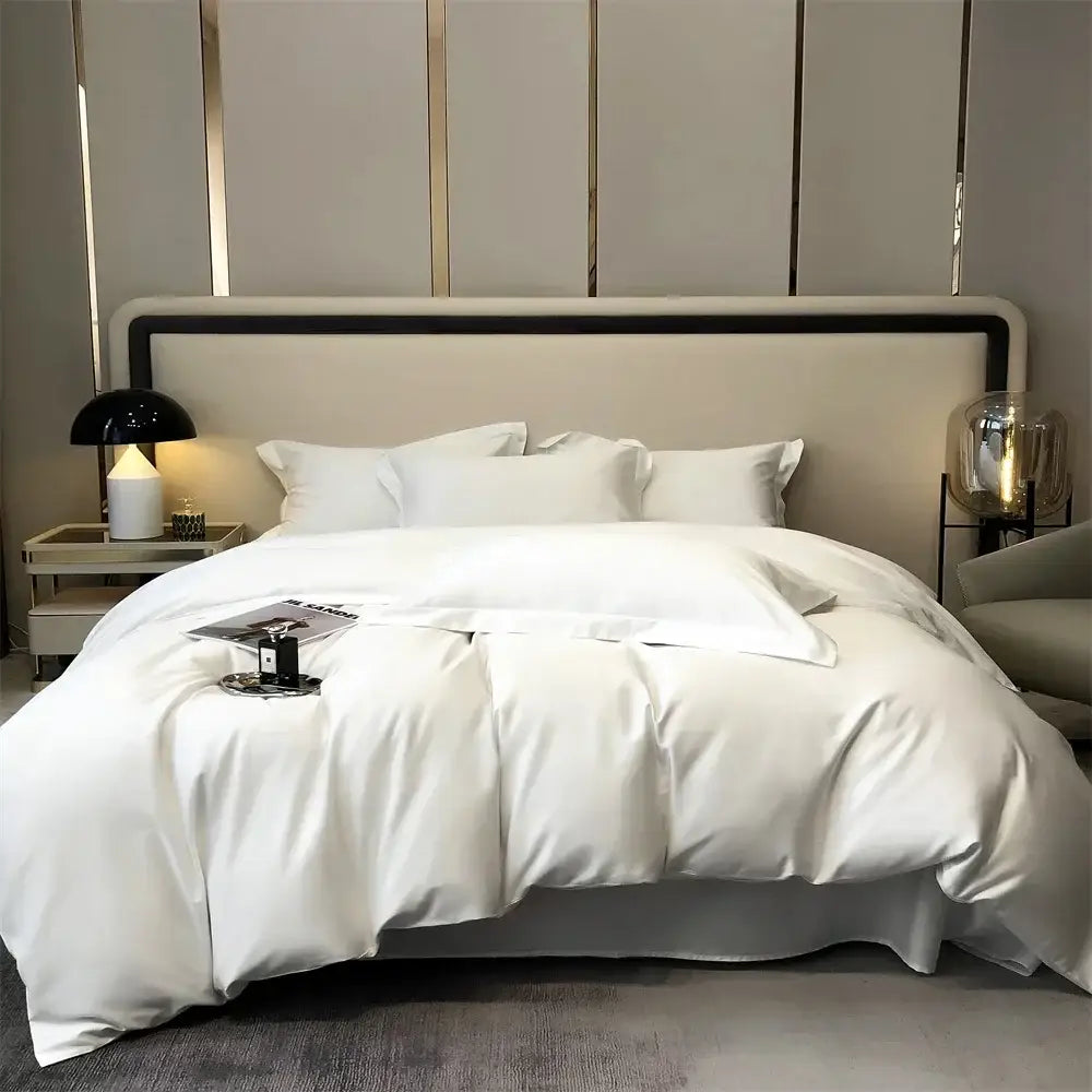 Gray Egyptian Cotton Bedding Set King Size