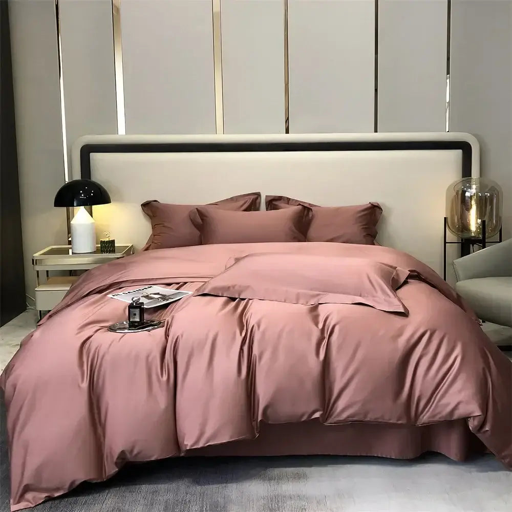 Gray Egyptian Cotton Bedding Set King Size