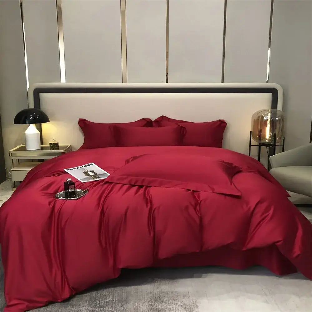Gray Egyptian Cotton Bedding Set King Size