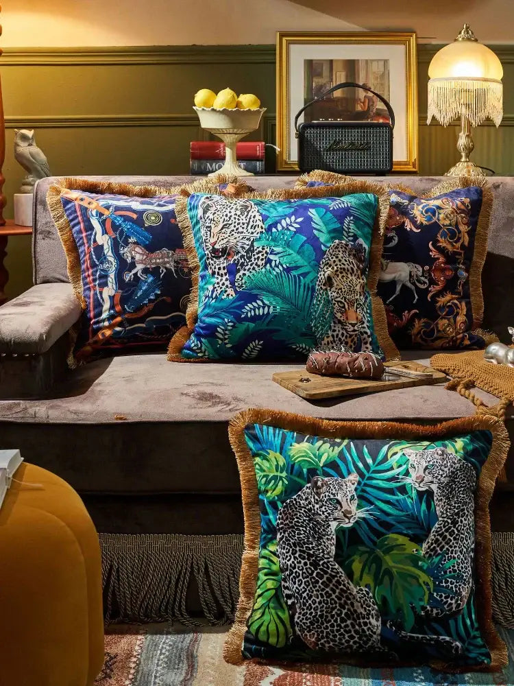 Velvet Animal Cushion Cover