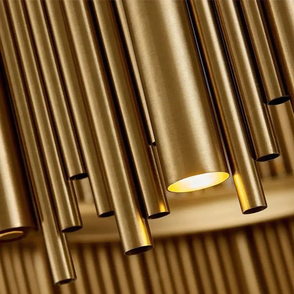 Round Gold Chandelier Pendant