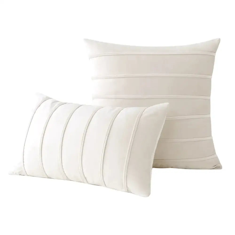 Blue Velvet Stripe Pillows