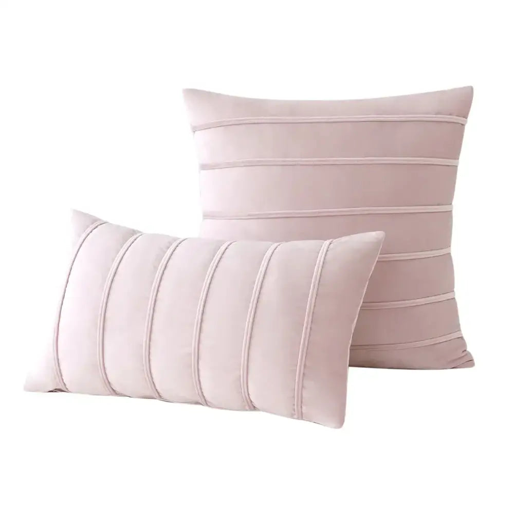 Blue Velvet Stripe Pillows