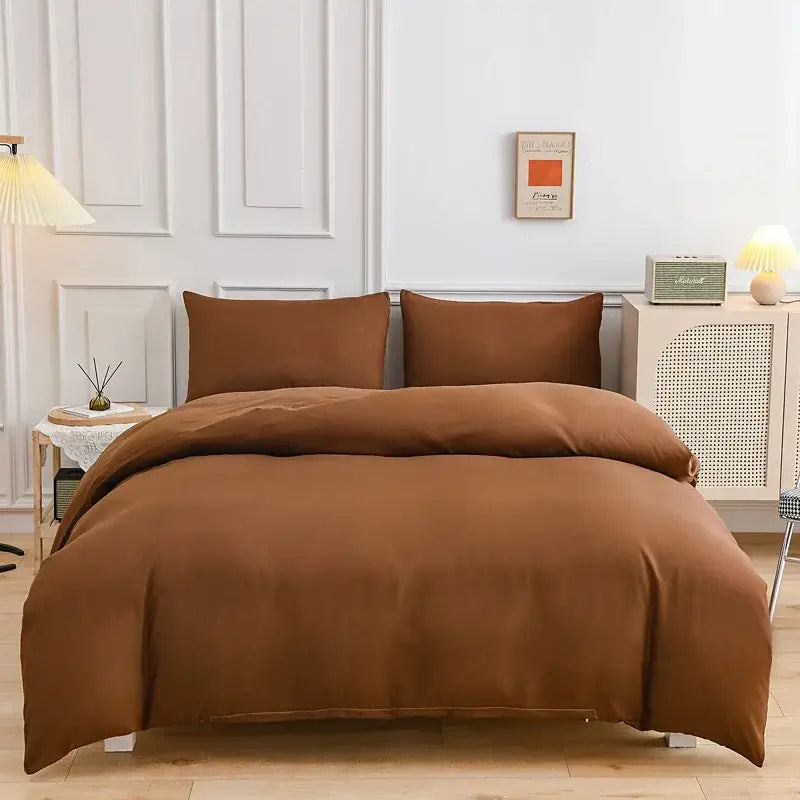 Orange Gray Duvet Set