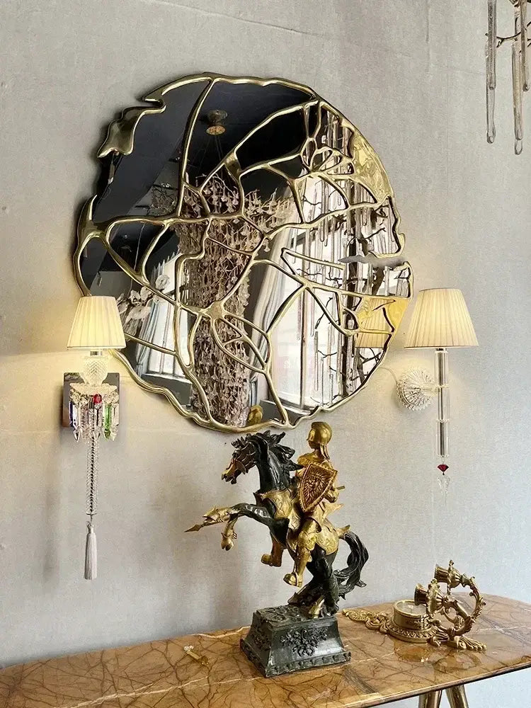 Silver Crystal Wall Lamp European Luxury Style