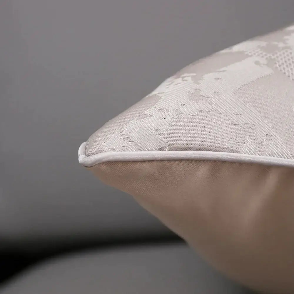 Silver Quilted Cushion Cover