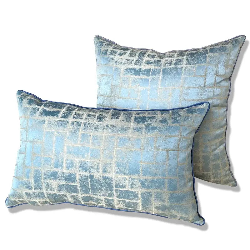 Silver Quilted Cushion Cover