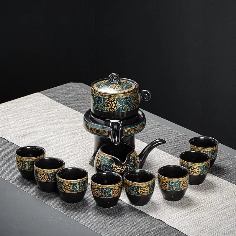 Turquoise Ceramic Tea Set