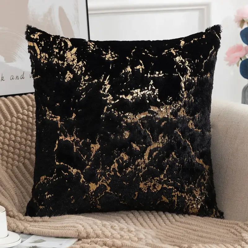 White Fur Cushion Cover