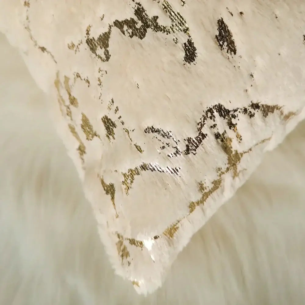 White Fur Cushion Cover