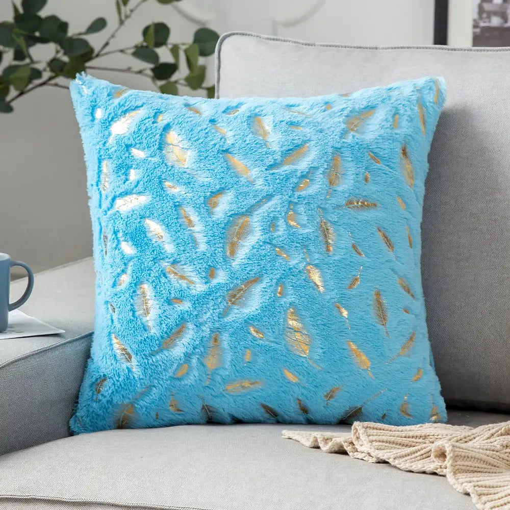 White Fur Cushion Cover