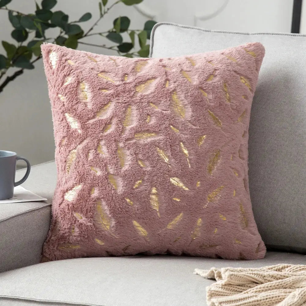 White Fur Cushion Cover