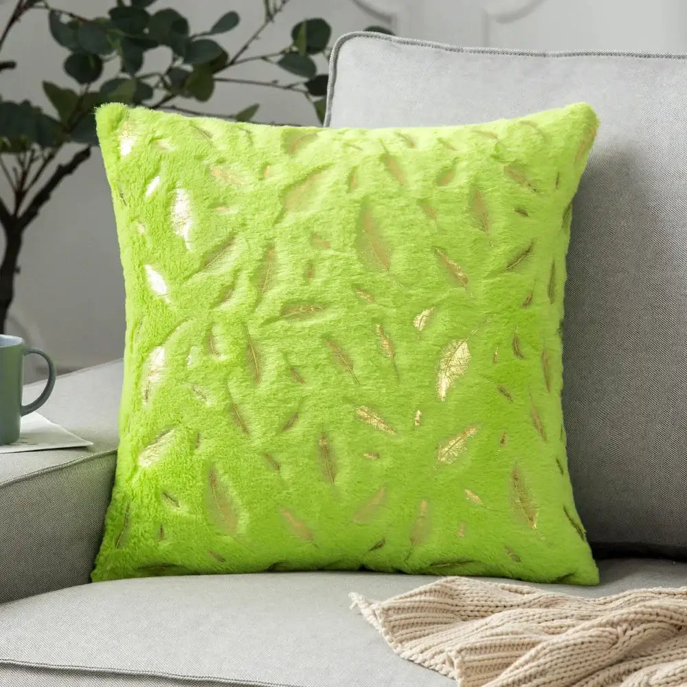 White Fur Cushion Cover