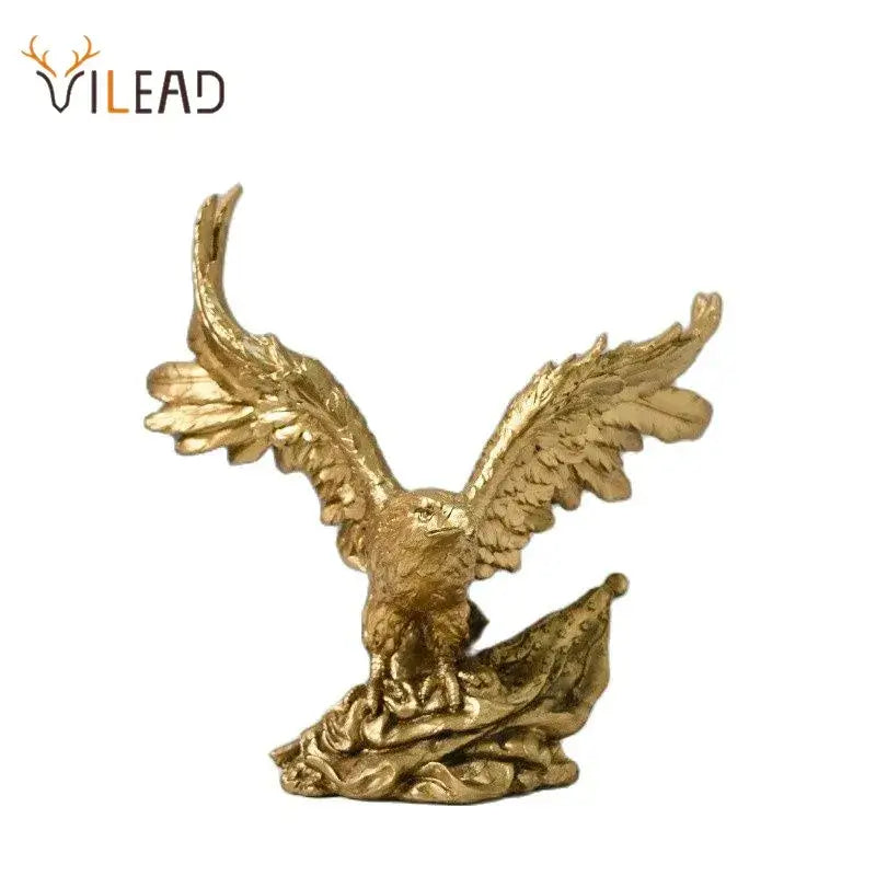 Gold Resin Eagle Sculpture